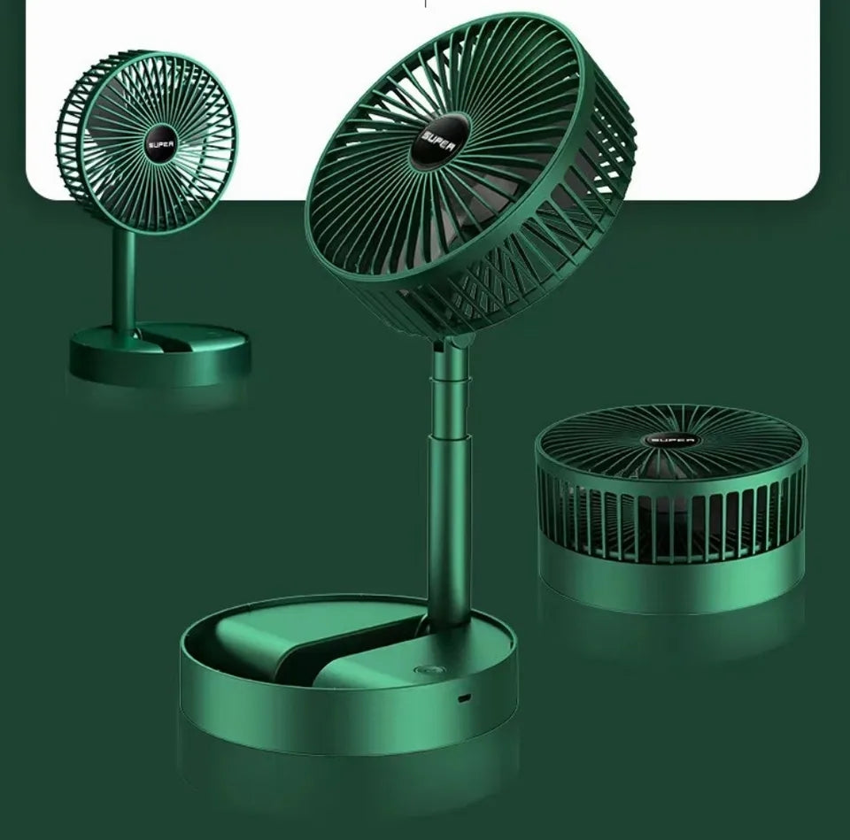 Portable USB Fan: Adjustable, Foldable, and Rechargeable
